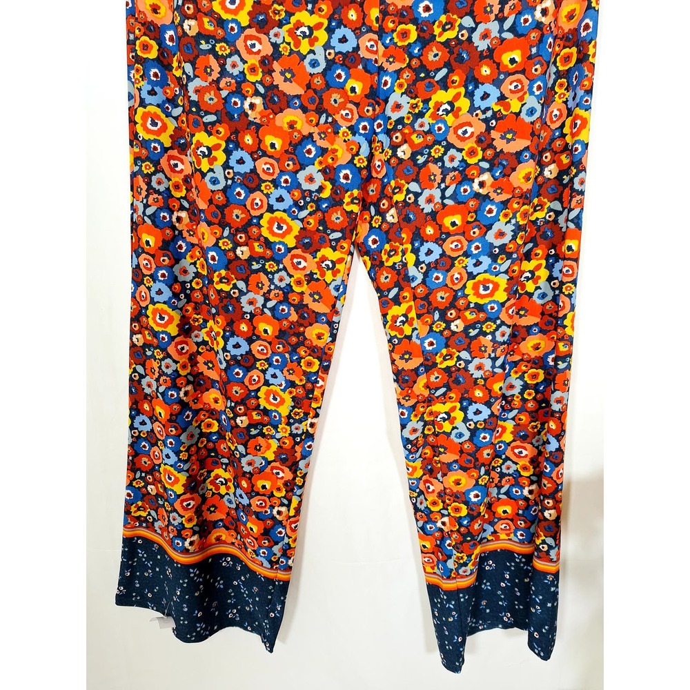 Melissa Paige Women's Floral Stretch Pants Large - Picture 4 of 5